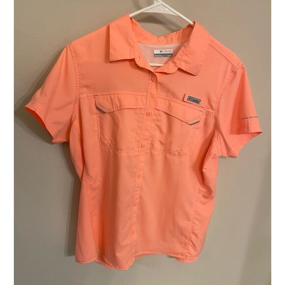 Peach Columbia PFG Women’s Ladies Vented Fishing Shirt, Size Adult XL - Picture 1 of 6